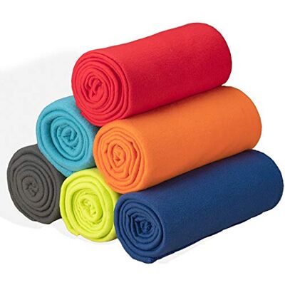 Special SG Glory fleecefilt storpack med 6 mysiga fleece-överkastfiltar 50 x 60 varm mjuk lätt andningsbar husdjursvänlig för dekoration säng soffa barn bröllopsgåvor camping (blandade) Special SG Glory fleecefilt storpack med 6 mysiga fleece-överkastfiltar 50 x 60 varm mjuk lätt andningsbar husdjursvänlig för dekoration säng soffa barn bröllopsgåvor camping (blandade)