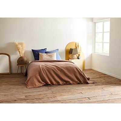 Toison d'Or Filt, Havanna/grädde, 220 cm x 240 cm Toison d'Or Filt, Havanna/grädde, 220 cm x 240 cm