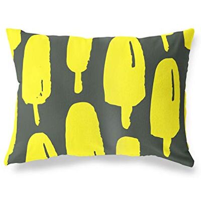 Bonamaison dekorativt kuddöverdrag, neongul blomma prydnadskuddöverdrag, hem dekorativa örngott för vardagsrum, soffa, sovrum, storlek: 45 x 60 cm Designad och tillverkad i Turkiet Bonamaison dekorativt kuddöverdrag, neongul blomma prydnadskuddöverdrag, hem dekorativa örngott för vardagsrum, soffa, sovrum, storlek: 45 x 60 cm Designad och tillverkad i Turkiet