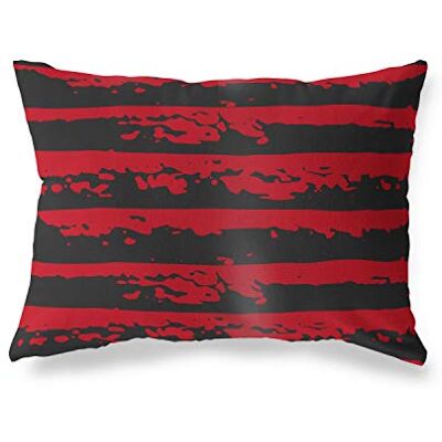Bonamaison dekorativt kuddöverdrag röd & svart, prydnadskuddöverdrag, heminredning örngott för vardagsrum, soffa, sovrum, storlek: 35 x 50 cm – designad och tillverkad i Turkiet Bonamaison dekorativt kuddöverdrag röd & svart, prydnadskuddöverdrag, heminredning örngott för vardagsrum, soffa, sovrum, storlek: 35 x 50 cm – designad och tillverkad i Turkiet