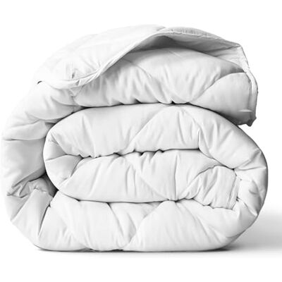 ViscoSoft Microfiber All Seasons Down Alternativt quiltat täcke Kylande andningsbar premium mjuk vändbar mikrofiberfilt, vit, full ViscoSoft Microfiber All Seasons Down Alternativt quiltat täcke Kylande andningsbar premium mjuk vändbar mikrofiberfilt, vit, full