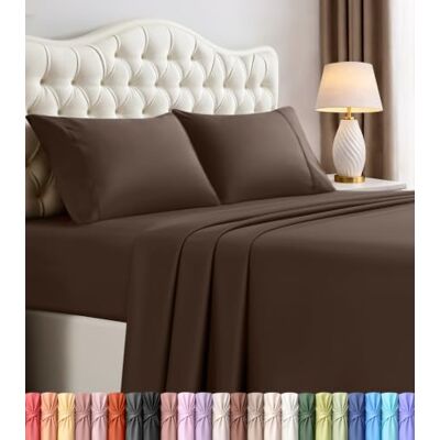 Utopia Bedding Utopia sängkläder king size-lakan set – 4 delar sängkläder – borstad mikrofiber – krympnings- och blekningsbeständig – enkel skötsel (kung, brun) Utopia Bedding Utopia sängkläder king size-lakan set – 4 delar sängkläder – borstad mikrofiber – krympnings- och blekningsbeständig – enkel skötsel (kung, brun)
