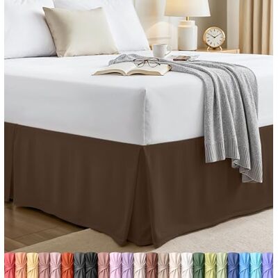 Utopia Bedding Utopia Sängkläder, hel sängkappa – mjuk fyrdubbel veckad volang – lätt passform med 40 cm skräddarsydd droppe – hotellkvalitet, krympning och blekningsbeständig (drottning, brun) Utopia Bedding Utopia Sängkläder, hel sängkappa – mjuk fyrdubbel veckad volang – lätt passform med 40 cm skräddarsydd droppe – hotellkvalitet, krympning och blekningsbeständig (drottning, brun)