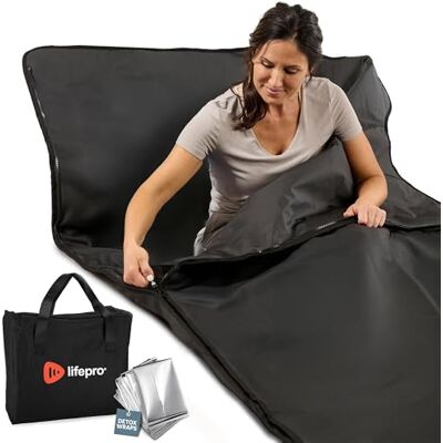 Lifepro infraröd bastufilt Bärbar infraröd bastu för avkoppling i hemmet Bastufilt Infraröd bastufilt med temperaturintervall 24-80°C (Rejuvawrap) Lifepro infraröd bastufilt Bärbar infraröd bastu för avkoppling i hemmet Bastufilt Infraröd bastufilt med temperaturintervall 24-80°C (Rejuvawrap)