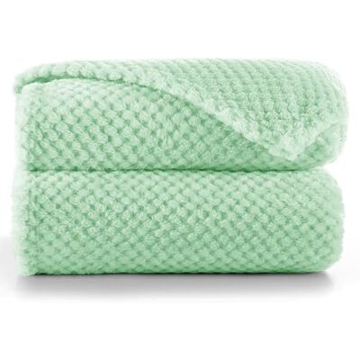 DecoKing gosig filt 70 x 150 cm pepparmynta filt mikrofiber levande filt överkast fleece mjuk mjuk gosig skandinavisk stil mynta Henry DecoKing gosig filt 70 x 150 cm pepparmynta filt mikrofiber levande filt överkast fleece mjuk mjuk gosig skandinavisk stil mynta Henry