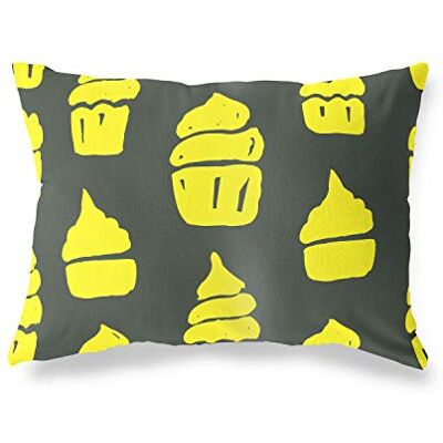 Bonamaison dekorativt kuddöverdrag, neongul blomma prydnadskuddöverdrag, hem dekorativa örngott för vardagsrum, soffa, sovrum, storlek: 45 x 60 cm Designad och tillverkad i Turkiet Bonamaison dekorativt kuddöverdrag, neongul blomma prydnadskuddöverdrag, hem dekorativa örngott för vardagsrum, soffa, sovrum, storlek: 45 x 60 cm Designad och tillverkad i Turkiet