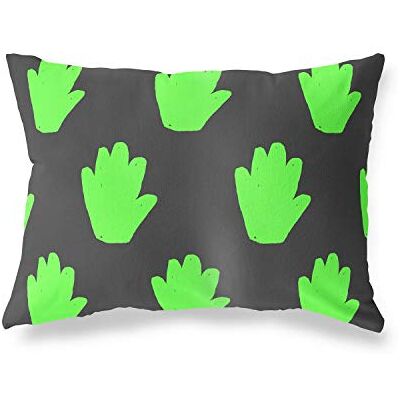 Bonamaison dekorativt kuddöverdrag, neongrön rök prydnadskuddöverdrag, hem dekorativa örngott för vardagsrum, soffa, sovrum, storlek: 45 x 60 cm Designad och tillverkad i Turkiet Bonamaison dekorativt kuddöverdrag, neongrön rök prydnadskuddöverdrag, hem dekorativa örngott för vardagsrum, soffa, sovrum, storlek: 45 x 60 cm Designad och tillverkad i Turkiet