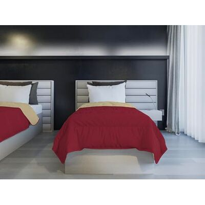 Italian Bed Linen BICOLOR SAIA, Bordeaux/grädde 150 x 200 cm Italian Bed Linen BICOLOR SAIA, Bordeaux/grädde 150 x 200 cm