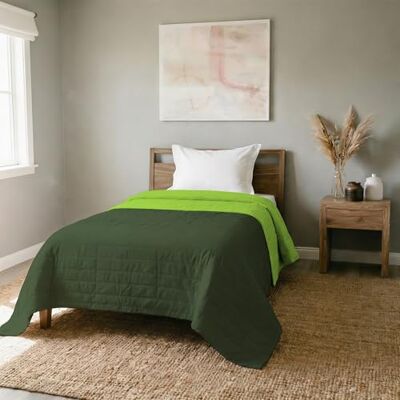 Italian Bed Linen Elegant Italienska sängkläder enkelt sommaröverkast 170 x 270 cm grön Italian Bed Linen Elegant Italienska sängkläder enkelt sommaröverkast 170 x 270 cm grön