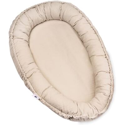 Julius Zöllner gosigt bo NIDO Liggyta ca 60 x 35 cm För spädbarn från födseln 100% bomullsmuslin Tillverkad i Tyskland OEKO TEX Standard 100 Sand Julius Zöllner gosigt bo NIDO Liggyta ca 60 x 35 cm För spädbarn från födseln 100% bomullsmuslin Tillverkad i Tyskland OEKO TEX Standard 100 Sand