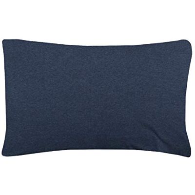 Sleepdown Jersey melange hemmafru standard örngott par paket varm mysig enkel skötsel enkel garn färgat kuddöverdrag sängkläder 50 cm x 75 cm (standard (50 x 75 cm), mörkblå) Sleepdown Jersey melange hemmafru standard örngott par paket varm mysig enkel skötsel enkel garn färgat kuddöverdrag sängkläder 50 cm x 75 cm (standard (50 x 75 cm), mörkblå)