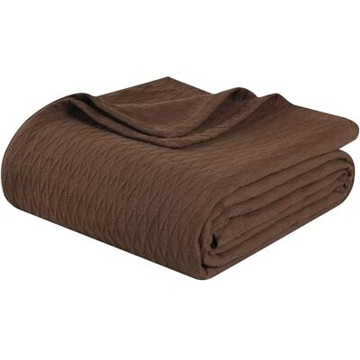Superior Diamantvävd filt, 100% bomullsöverdrag för hem, soffa, säng, mjuka, varma filtar, boho estetiska, bekväma, mysiga och söta överdrag, dekorativa sängkläder, California King, choklad Superior Diamantvävd filt, 100% bomullsöverdrag för hem, soffa, säng, mjuka, varma filtar, boho estetiska, bekväma, mysiga och söta överdrag, dekorativa sängkläder, California King, choklad