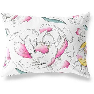 Bonamaison dekorativt kuddöverdrag slumpmässigt mönster, prydnadskuddöverdrag, heminredning örngott för vardagsrum, soffa, sovrum, storlek: 35 x 50 cm – designad och tillverkad i Turkiet Bonamaison dekorativt kuddöverdrag slumpmässigt mönster, prydnadskuddöverdrag, heminredning örngott för vardagsrum, soffa, sovrum, storlek: 35 x 50 cm – designad och tillverkad i Turkiet