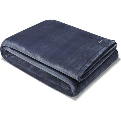 Nautica Twin Blanket, Soft Plush Fleece Bedding, Ideal for Bed or Couch, Dorm Essentials, Oeko-Tex Certified (Solid Navy) Nautica Twin Blanket, Soft Plush Fleece Bedding, Ideal for Bed or Couch, Dorm Essentials, Oeko-Tex Certified (Solid Navy)