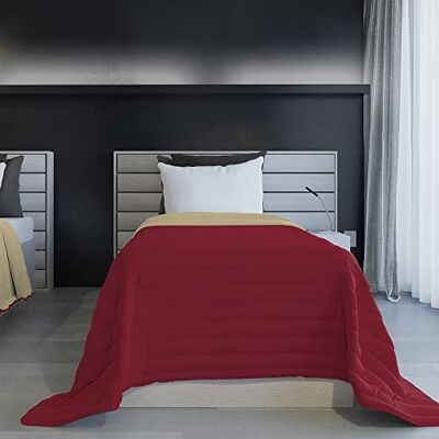 Italian Bed Linen Sommarfjäder IGNIFUGO MIKROFIBER MIKROFIBER, vinröd/grädde, 170 x 270 cm Italian Bed Linen Sommarfjäder IGNIFUGO MIKROFIBER MIKROFIBER, vinröd/grädde, 170 x 270 cm