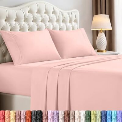 Utopia Bedding Utopia Sängkläder Queen lakanset – 4 delar lakan för dubbelsäng säng, mjukt och andningsbart mikrofiber, inkluderar 1 dra-på-lakan, 1 lakan och 2 örngott (terosa) Utopia Bedding Utopia Sängkläder Queen lakanset – 4 delar lakan för dubbelsäng säng, mjukt och andningsbart mikrofiber, inkluderar 1 dra-på-lakan, 1 lakan och 2 örngott (terosa)