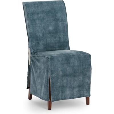 ECOMMERC3 Örngott i icke-elastiskt sammetstyg – mjukt blått kuddfodral med fläckbeständig finish och passform med dekorativa band ECOMMERC3 Örngott i icke-elastiskt sammetstyg – mjukt blått kuddfodral med fläckbeständig finish och passform med dekorativa band
