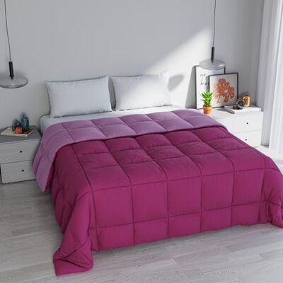Italian Bed Linen Italiensk sängkläder elegant vintertäcke, fuchsia/lila, 260 x 260 cm Italian Bed Linen Italiensk sängkläder elegant vintertäcke, fuchsia/lila, 260 x 260 cm