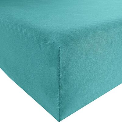 Bassetti Spännlakan 558 turkos bomull/elastan, mått: 140 cm x 200 cm, 160 cm x 220 cm, 9239367 Bassetti Spännlakan 558 turkos bomull/elastan, mått: 140 cm x 200 cm, 160 cm x 220 cm, 9239367