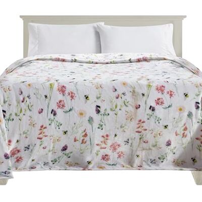 Elegant Comfort Ultra Soft Print Flannel Fleece Bed Blanket, Cozy-Fuzzy Lightweight Bedspread Coverlet, All Season Decorative Blanket for Couch, Sofa, Floral Design, King Size, Bloom Elegant Comfort Ultra Soft Print Flannel Fleece Bed Blanket, Cozy-Fuzzy Lightweight Bedspread Coverlet, All Season Decorative Blanket for Couch, Sofa, Floral Design, King Size, Bloom