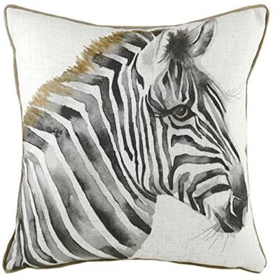 furn. Evans Litchfield Safari Zebra fjäder fylld kudde, vit, 43 x 43 cm furn. Evans Litchfield Safari Zebra fjäder fylld kudde, vit, 43 x 43 cm