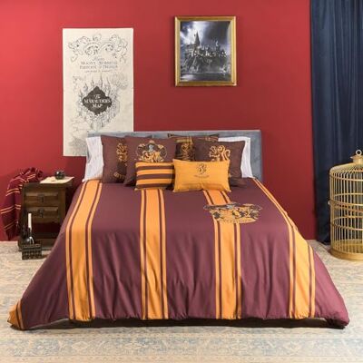BL BELUM BELUM Harry Potter påslakan, 100% bomull Modell Gryffindor Randig 120 (200X200 cm.) BL BELUM BELUM Harry Potter påslakan, 100% bomull Modell Gryffindor Randig 120 (200X200 cm.)