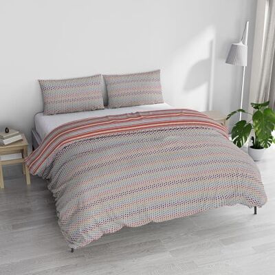 Italian Bed Linen ATHENA Parure påslakan, 100% Bomull, MALINDI RÖD, Dubbel Italian Bed Linen ATHENA Parure påslakan, 100% Bomull, MALINDI RÖD, Dubbel