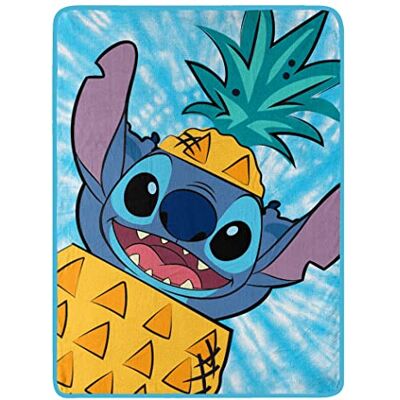 Northwest Disney's Lilo & Stitch Micro Raschel prydnadsfilt, 117 cm x 152 cm, ananas överraskning Northwest Disney's Lilo & Stitch Micro Raschel prydnadsfilt, 117 cm x 152 cm, ananas överraskning