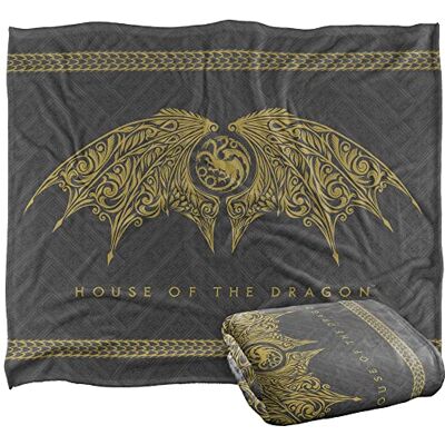 LOGOVISION 'Game of Thrones House of the DRAGON' silkeslen touch supermjuk filt 152 x 127 cm LOGOVISION 'Game of Thrones House of the DRAGON' silkeslen touch supermjuk filt 152 x 127 cm