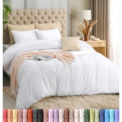 Utopia Bedding Utopia Sängkläder, påslakanset med örngott – 3 delar sängkläder täcke med dragkedja – 1 påslakan med 2 örngott – mjukt borstad mikrofiber (drottning, vit) Utopia Bedding Utopia Sängkläder, påslakanset med örngott – 3 delar sängkläder täcke med dragkedja – 1 påslakan med 2 örngott – mjukt borstad mikrofiber (drottning, vit)