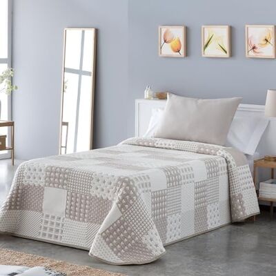 VIALMAN Sofia 21 lätt boutiöverkast för dubbelsäng 180 och 200 cm sängöverkast 180 och 200 Överkast 270 x 270 cm, färg beige VIALMAN Sofia 21 lätt boutiöverkast för dubbelsäng 180 och 200 cm sängöverkast 180 och 200 Överkast 270 x 270 cm, färg beige