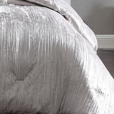 Riverbrook Home Riverbrook Hem täckeset, polyester, silver, kung Riverbrook Home Riverbrook Hem täckeset, polyester, silver, kung