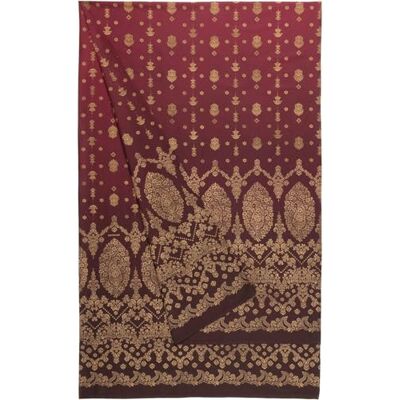 Bassetti Gold Decor Foulard av 100% bomull i färgen Bordeaux R1, mått: 180 x 270 cm – 93337 Bassetti Gold Decor Foulard av 100% bomull i färgen Bordeaux R1, mått: 180 x 270 cm – 93337