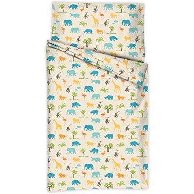 Kindertraum 5217012 barnsängkläder djungel, design 170, 40 x 60 cm och 100 x 135 cm Kindertraum 5217012 barnsängkläder djungel, design 170, 40 x 60 cm och 100 x 135 cm