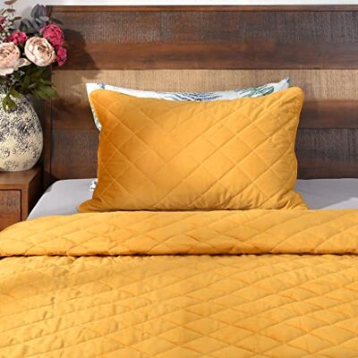 Deco Mex JS0549180Y ELENIA 2-delat takset 180 x 260 cm/50 x 70 cm gul Deco Mex JS0549180Y ELENIA 2-delat takset 180 x 260 cm/50 x 70 cm gul