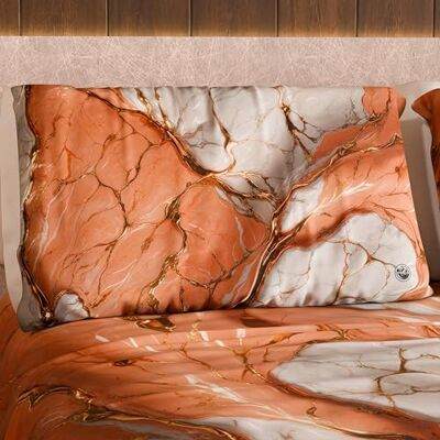 PETTI Artigiani Italiani MARBLELIZED par kuddfodral med dubbelsidig utskrift, 50 x 80 cm, örngott med elegant pulvermarmorutseende, presentidé, 100% tillverkad i Italien PETTI Artigiani Italiani MARBLELIZED par kuddfodral med dubbelsidig utskrift, 50 x 80 cm, örngott med elegant pulvermarmorutseende, presentidé, 100% tillverkad i Italien