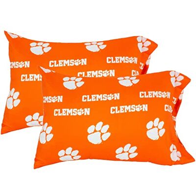 College Covers NCAA Clemson Tigers örngott tvåpack orange set College Covers NCAA Clemson Tigers örngott tvåpack orange set