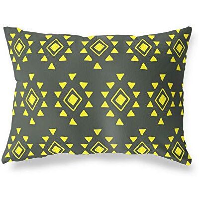 Bonamaison dekorativt kuddöverdrag neon gul & rök, prydnadskuddöverdrag, heminredning örngott för vardagsrum, soffa, sovrum, storlek: 35 x 50 cm designad och tillverkad i Turkiet Bonamaison dekorativt kuddöverdrag neon gul & rök, prydnadskuddöverdrag, heminredning örngott för vardagsrum, soffa, sovrum, storlek: 35 x 50 cm designad och tillverkad i Turkiet