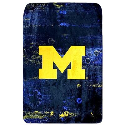 College Covers College täcker allt bekvämt Michigan Wolverines färg svept mjuk prydnadsfilt, 76 cm x 102 cm College Covers College täcker allt bekvämt Michigan Wolverines färg svept mjuk prydnadsfilt, 76 cm x 102 cm