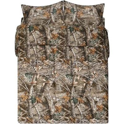 VISI-ONE Realtree Edge täckeset, bomull, brun, Queen VISI-ONE Realtree Edge täckeset, bomull, brun, Queen