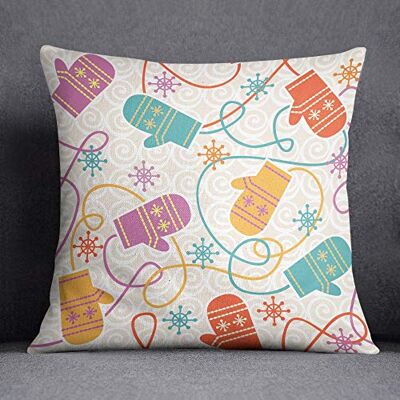 Questo Casa Julgransörngott med osynlig dragkedja, dekorativt kuddfodral, heminredning, för soffa, kafé, storlek: 45 x 45 cm – designad och tillverkad i Turkiet Questo Casa Julgransörngott med osynlig dragkedja, dekorativt kuddfodral, heminredning, för soffa, kafé, storlek: 45 x 45 cm – designad och tillverkad i Turkiet