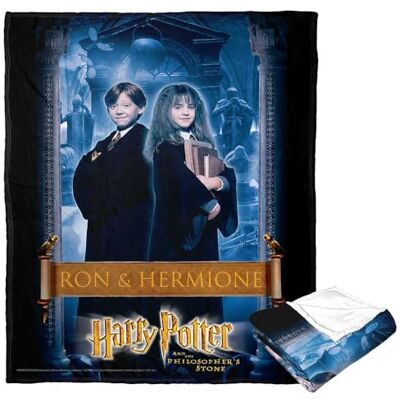 Northwest Harry Potter silke touch överkast, 127 cm x 152 cm, Ron och Hermione Northwest Harry Potter silke touch överkast, 127 cm x 152 cm, Ron och Hermione