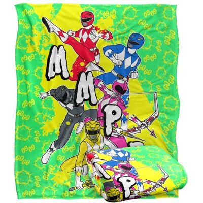 LOGOVISION Power Rangers filt, 152 x 127 cm Mmpr Group Attack silkeslen känsla supermjuk överkastfilt LOGOVISION Power Rangers filt, 152 x 127 cm Mmpr Group Attack silkeslen känsla supermjuk överkastfilt