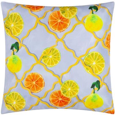 furn. Wylder Citrus spaljé tryckt utomhus kuddfodral blå 45 x 45 cm furn. Wylder Citrus spaljé tryckt utomhus kuddfodral blå 45 x 45 cm