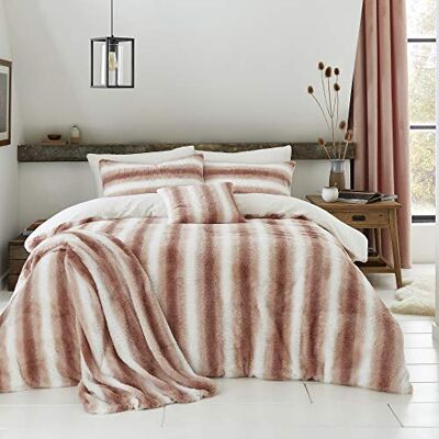 By Caprice Home Av Caprice Home Mae-Fur fodrad fleecefodral set, rougee, enkel By Caprice Home Av Caprice Home Mae-Fur fodrad fleecefodral set, rougee, enkel