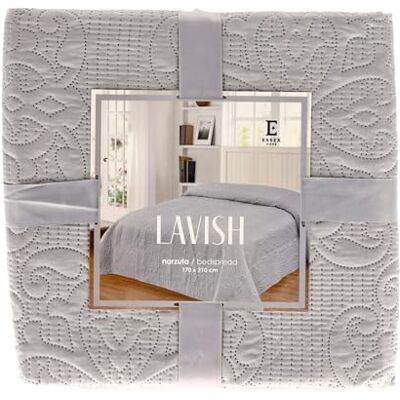 ESSEX – Överkast 170 x 210 cm, perfekt för sovrum, sängöverkast mjukt och bekvämt, modernt quiltning – lavish, grått ESSEX – Överkast 170 x 210 cm, perfekt för sovrum, sängöverkast mjukt och bekvämt, modernt quiltning – lavish, grått