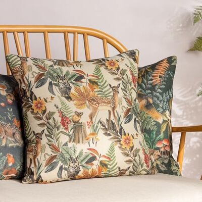 furn. Evans Lichfield Forest Fawn upprepa akvarell fjäder rik fylld kudde furn. Evans Lichfield Forest Fawn upprepa akvarell fjäder rik fylld kudde