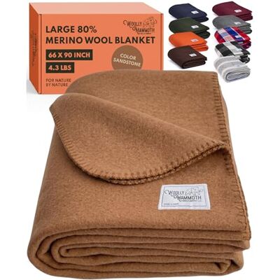 Woolly Mammoth Woolen Company Explorer Collection ullfilt 166 cm x 228 cm brun Woolly Mammoth Woolen Company Explorer Collection ullfilt 166 cm x 228 cm brun