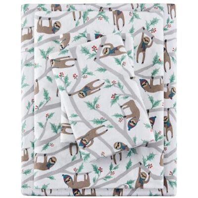 SLEEP PHILOSOPHY True North by Mysig flanell 100% bomull ultramjukt kallt väder lakanset sängkläder, tvilling, multi sengångare SLEEP PHILOSOPHY True North by Mysig flanell 100% bomull ultramjukt kallt väder lakanset sängkläder, tvilling, multi sengångare