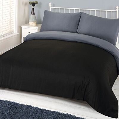 Brentfords Svart Reversibelt Duvet Cover Set - Duvet Cover Set Brentfords Svart Reversibelt Duvet Cover Set - Duvet Cover Set
